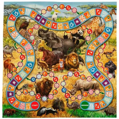 Настольная игра Животные планеты Земля Умка 4680107955319 1